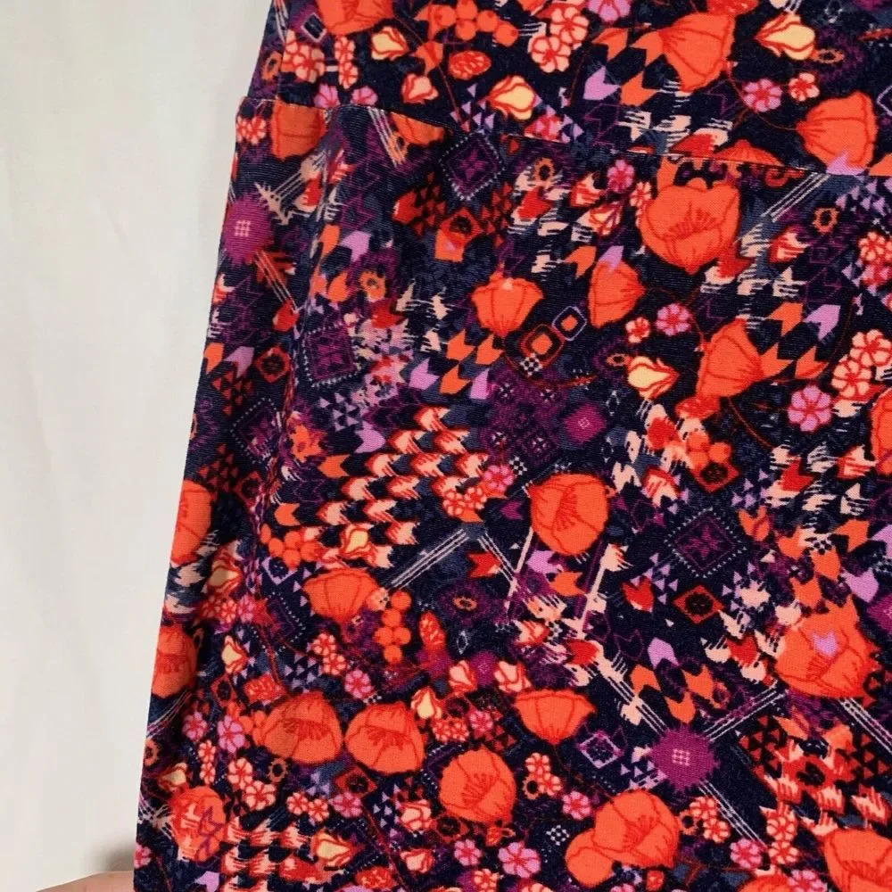LulaRoe Leggings Women’s One Size Floral Pull On Stretchy - Picture 4 of 9